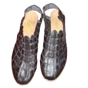 Rieker Sina black woven sandals sz 41 US 9.5 bohemian
